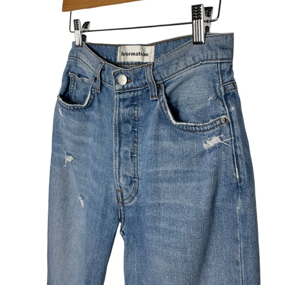 Reformation | Melissa High and Skinny Jeans in Savu Wash 26 - Picture 4 of 10